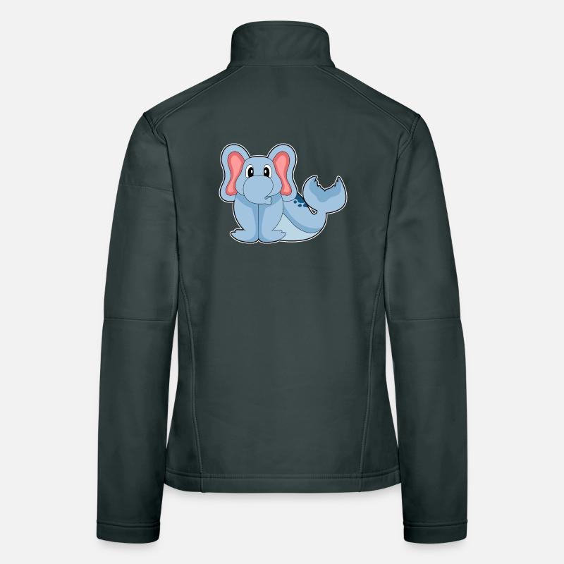Eléphant de mer Veste en tissu softshell Femme