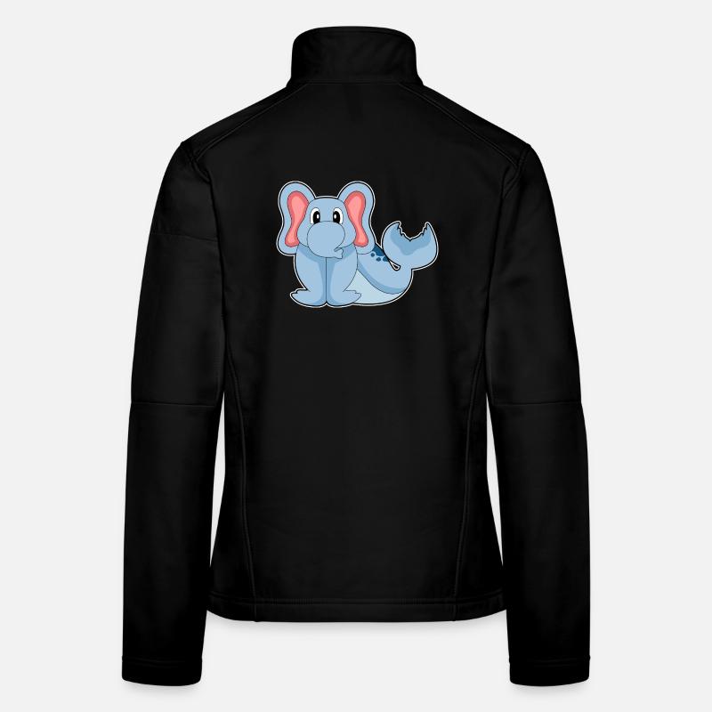 Eléphant de mer Veste en tissu softshell Femme