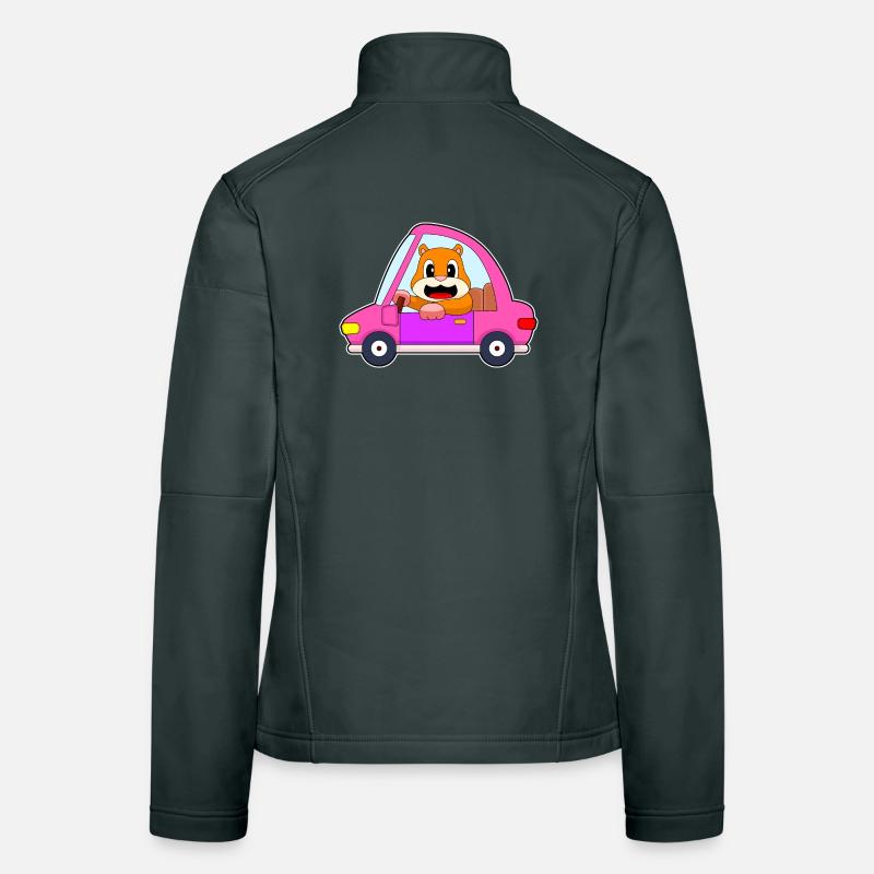 Hamster Auto Frauen Softshelljacke