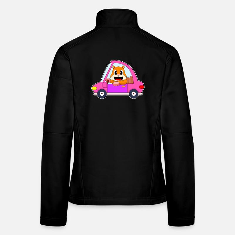 Hamster Car Women's Softshell Jacket