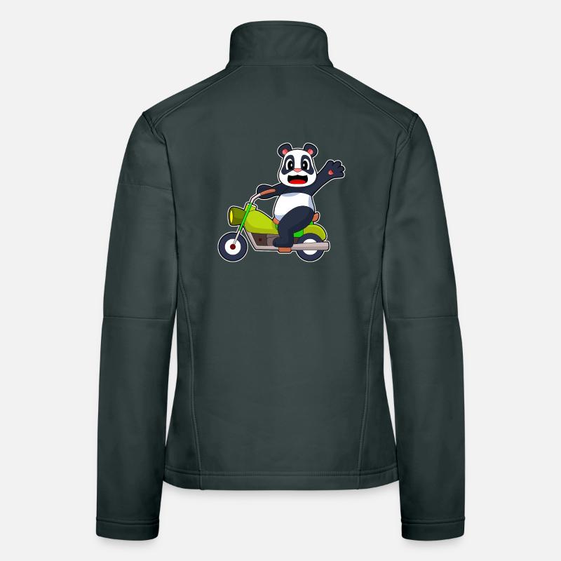 Moto Panda Veste en tissu softshell Femme