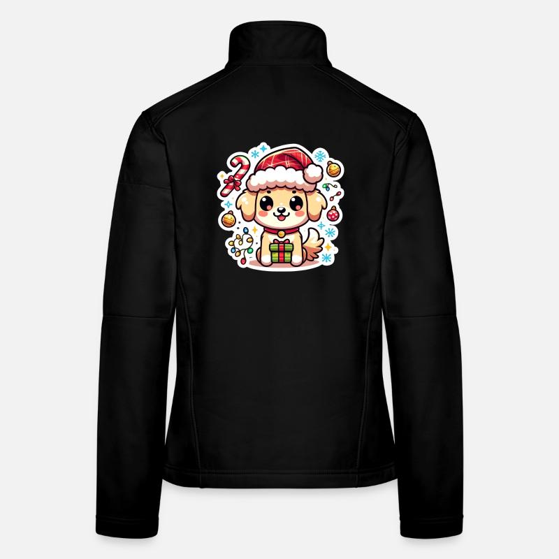 Pattes de Père Noël Veste en tissu softshell Femme