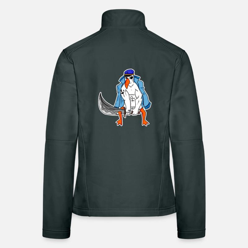 Muscles de la mouette Veste en tissu softshell Femme