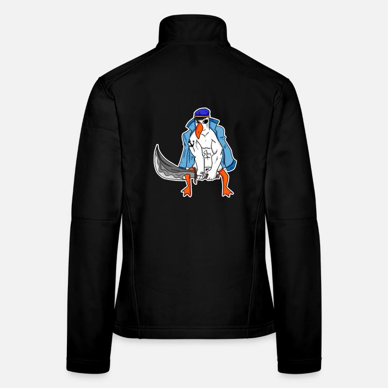 Muscles de la mouette Veste en tissu softshell Femme