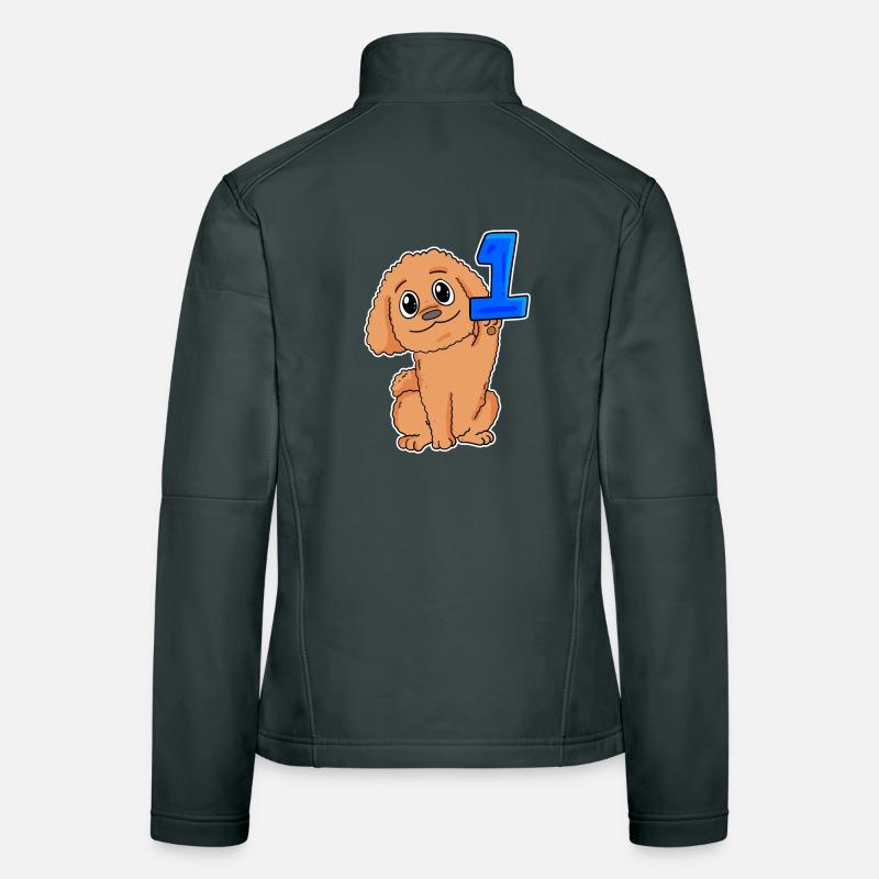 Zahl 1 Nummer Eins - Hund Motiv Frauen Softshelljacke
