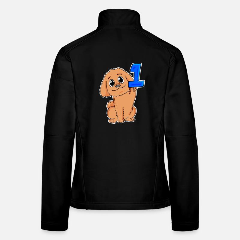 Zahl 1 Nummer Eins - Hund Motiv Frauen Softshelljacke