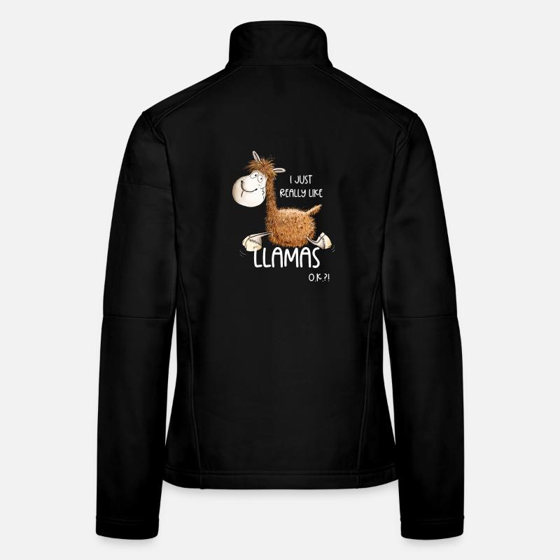 I Just Really Like Llamas Frauen Softshelljacke