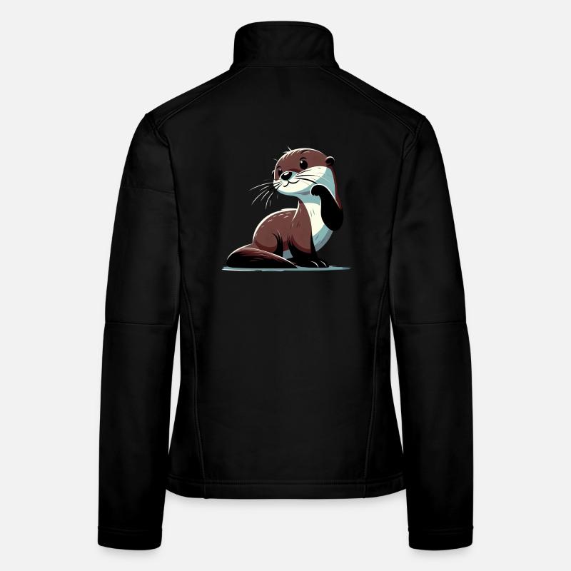 Loutre Veste en tissu softshell Femme
