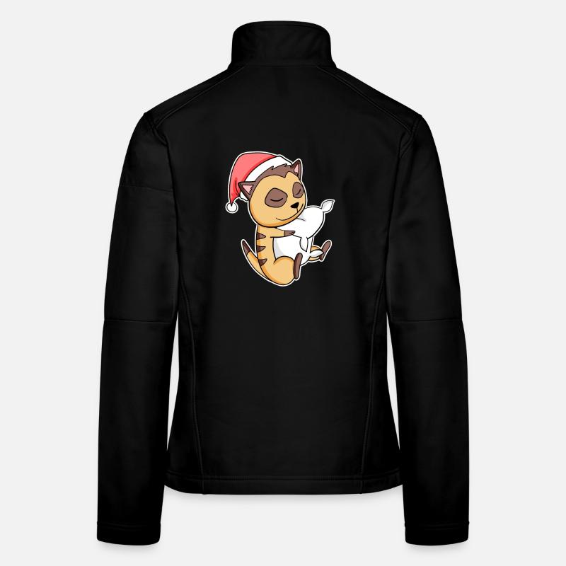 Meerkat Cute Tired Sleeping In Christmas Women's Softshell Jacket