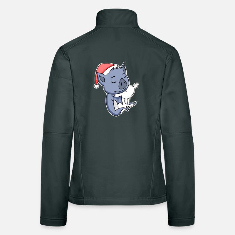 Fledermaus Niedlich Müde Ausschlafen Weihnachten Frauen Softshelljacke