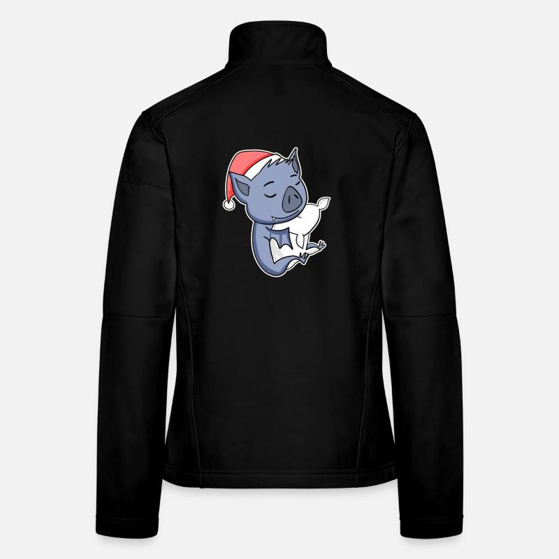 Fledermaus Niedlich Müde Ausschlafen Weihnachten Frauen Softshelljacke