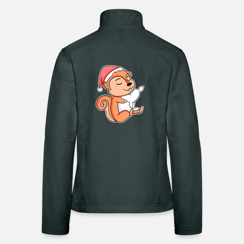 Eichhörnchen Niedlich Müde Ausschlafen Weihnachten Frauen Softshelljacke