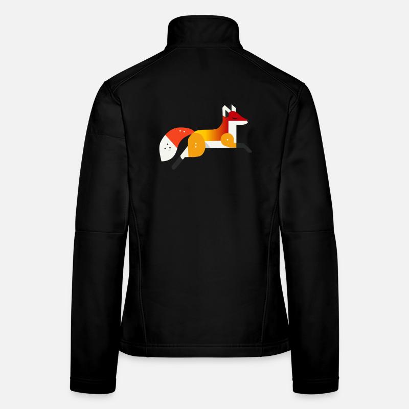 Fuchs – peace and nature in a geometric style Women's Softshell Jacket