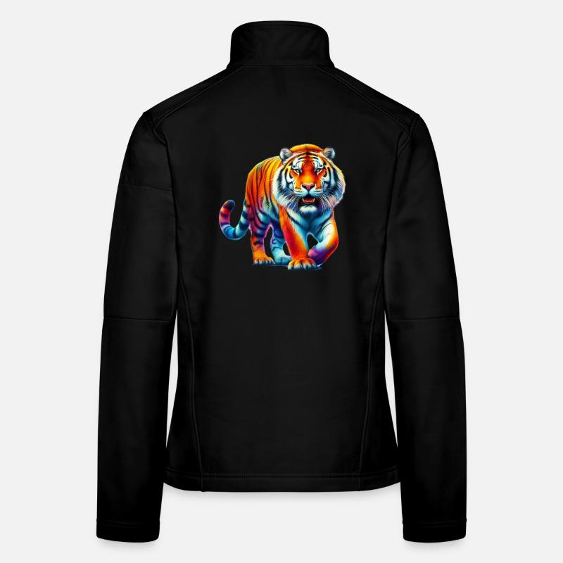Tiger - Frauen Softshelljacke - Schwarz