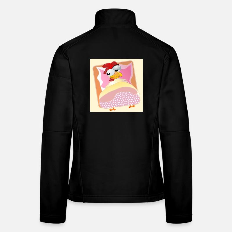 Chickens Chicken Keeping - BED SLEEPING Women's Softshell Jacket
