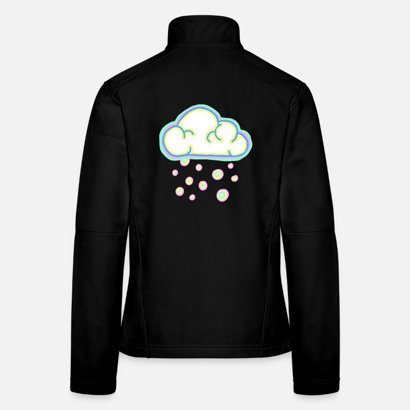 Pastel cloud and snow Women's Softshell Jacket