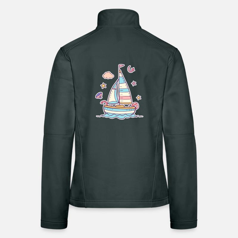 Sailing Comic Look Women's Softshell Jacket