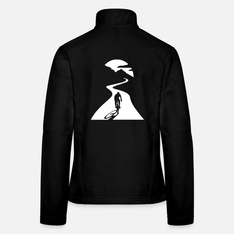 Cyclists in the moonlight Women's Softshell Jacket