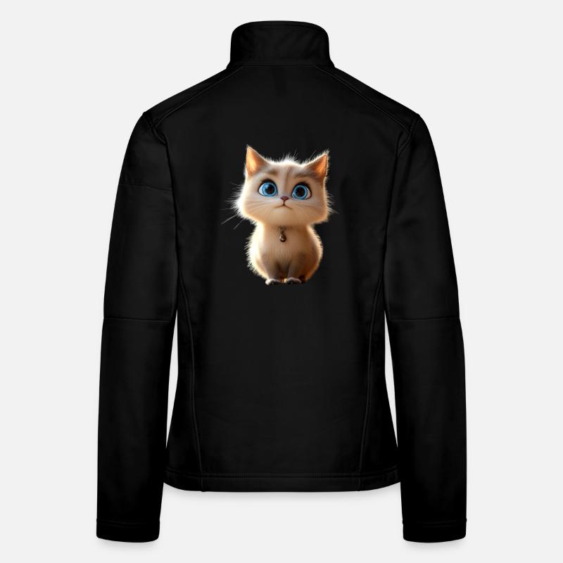 Chat Ragdoll Chat Ragdoll Chat Mignon Chats Ragdoll Veste en tissu softshell Femme