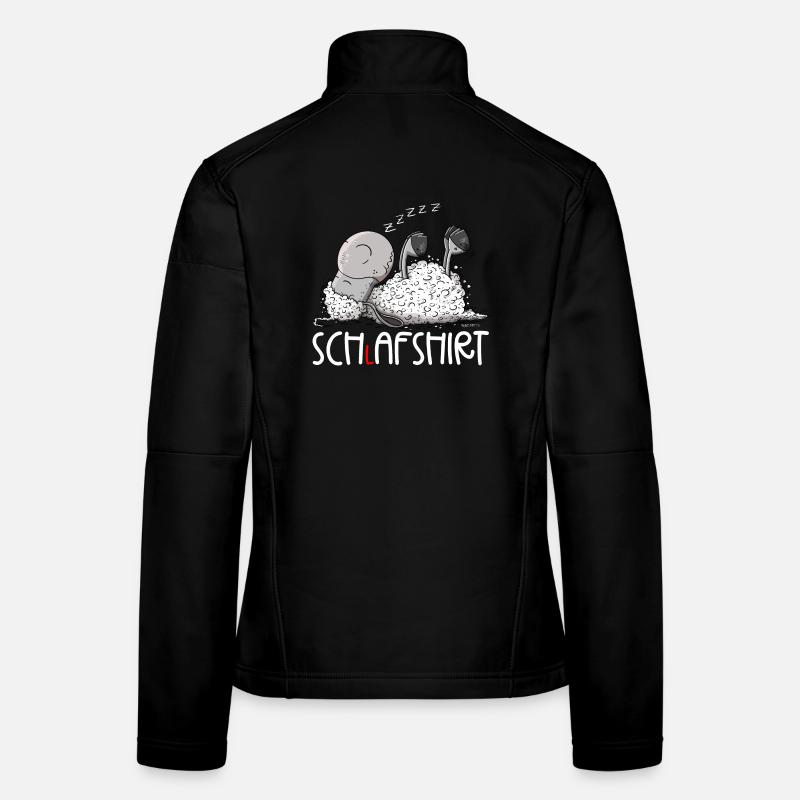Kleines Schlafendes Schaf Träumt Schlafshirt Frauen Softshelljacke