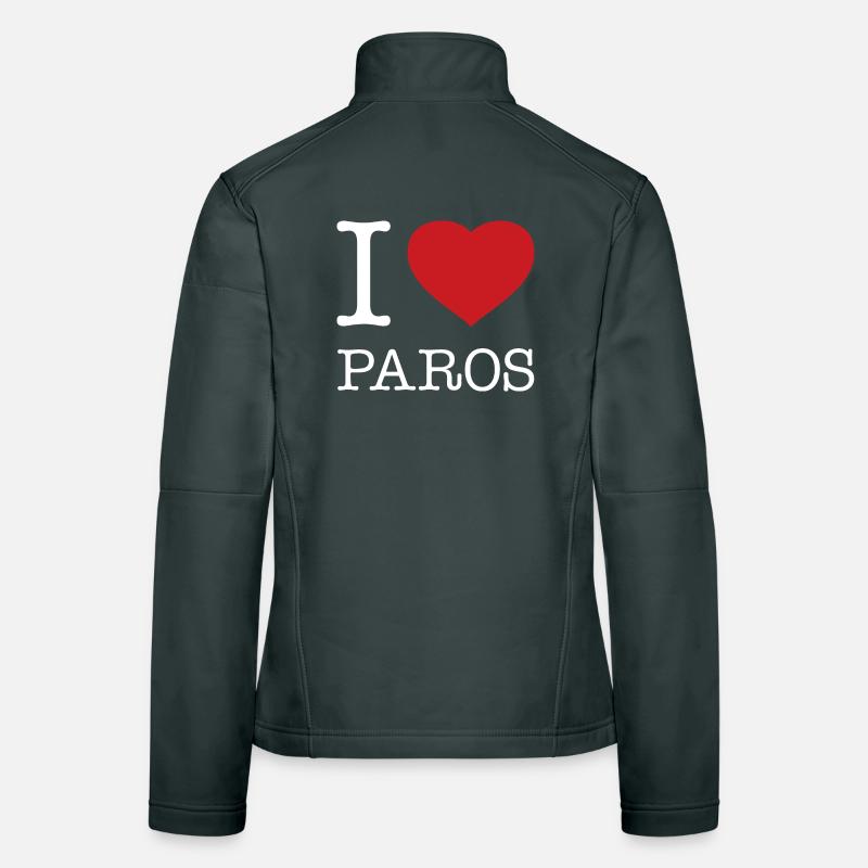 I LOVE PAROS Frauen Softshelljacke