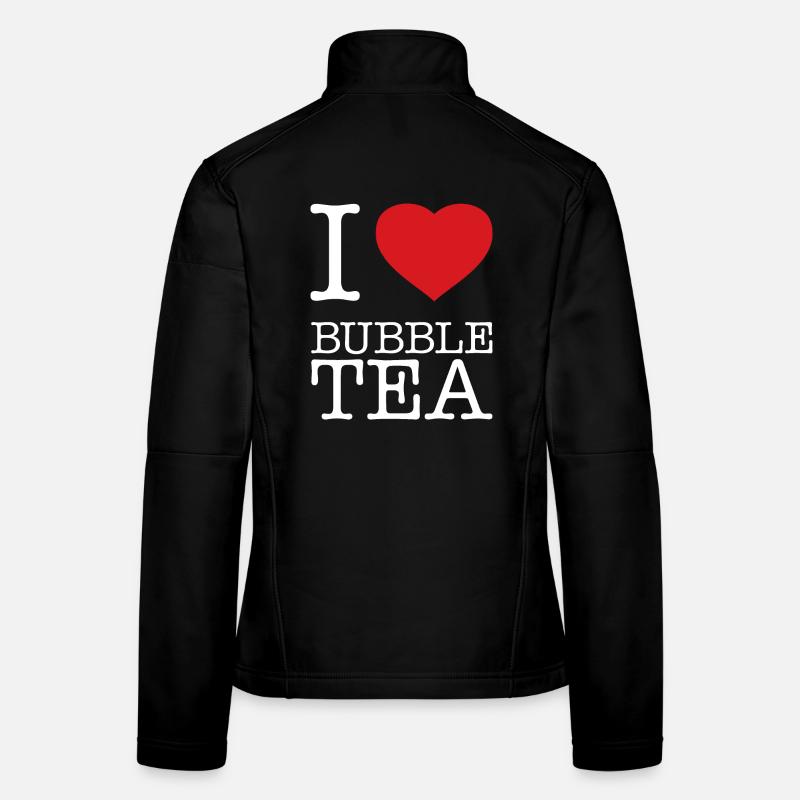 I LOVE BUBBLE TEA Frauen Softshelljacke