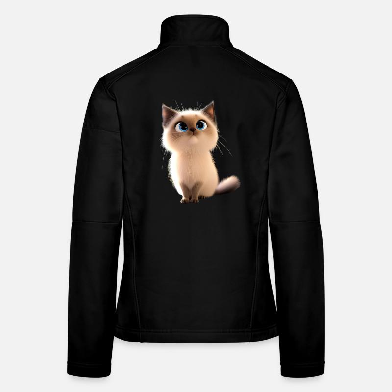 Birma Katze Heilige Birmakatze Süße Birma Katzen Frauen Softshelljacke