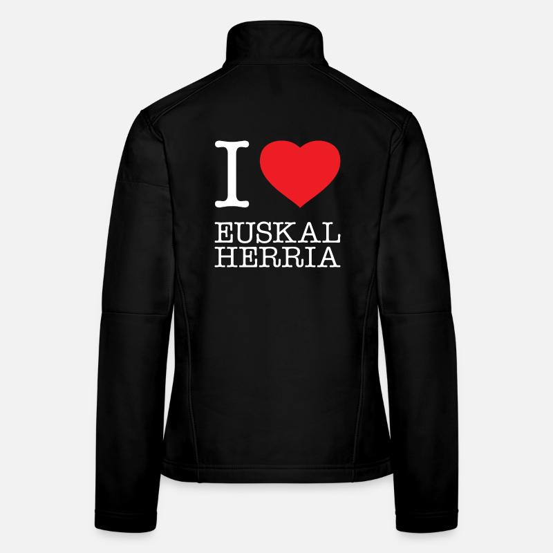 I LOVE EUSKAL HERRIA Basque Basque Country Women's Softshell Jacket