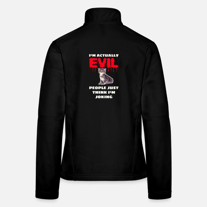 Mauvais chaton Veste en tissu softshell Femme