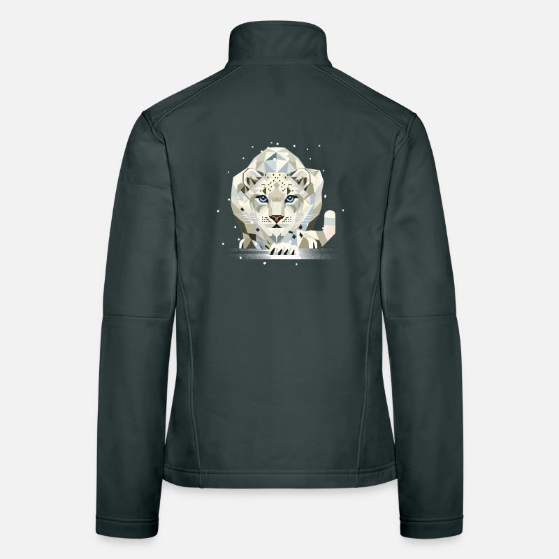 Snow Leopard – Strong Elegance in the Wild Women's Softshell Jacket
