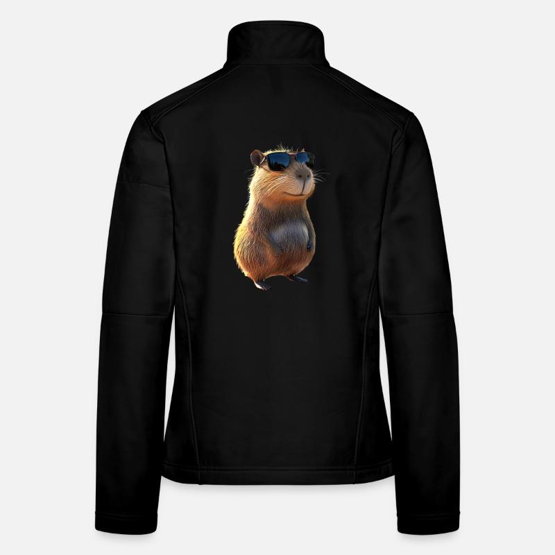 Capybara Be Capy Wasserschwein Lustiges Capybara - Frauen Softshelljacke - Schwarz