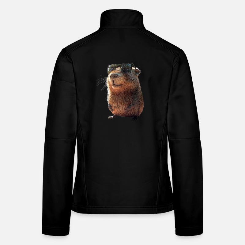 Capybara Be Capy Capybara Funny Capybara Women's Softshell Jacket