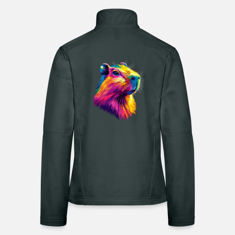 Capybara Be Capy Capybara Drôle Capybara Veste en tissu softshell Femme
