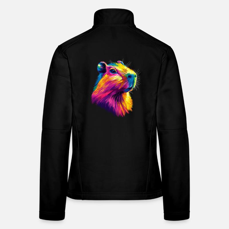 Capybara Be Capy Capybara Funny Capybara Women's Softshell Jacket