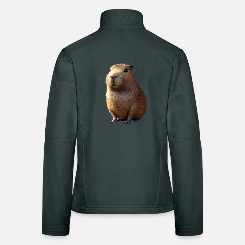Capybara Be Capy Capybara Funny Capybara Women's Softshell Jacket