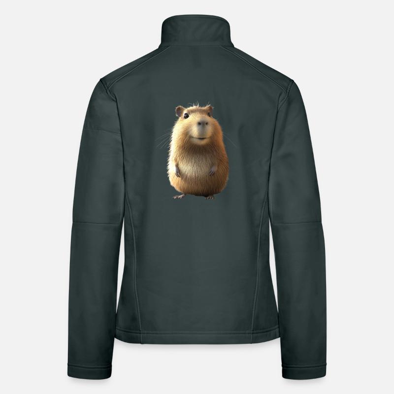 Capybara Be Capy Capybara Funny Capybara Women's Softshell Jacket