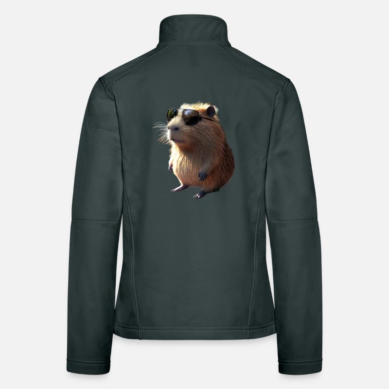 Capybara Be Capy Capybara Funny Capybara Women's Softshell Jacket