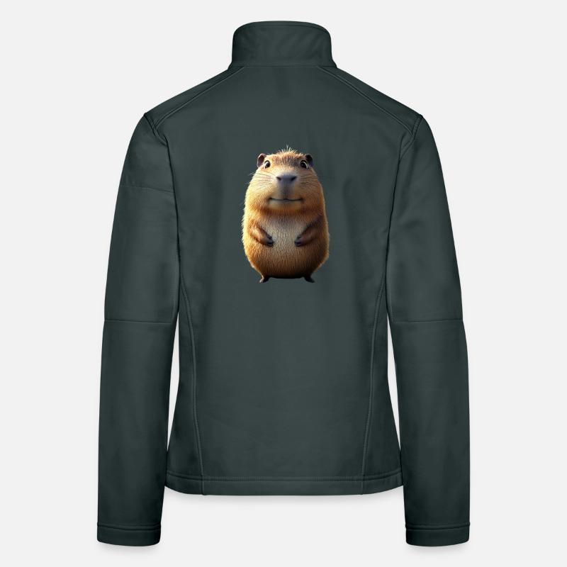 Capybara Be Capy Capybara Funny Capybara Women's Softshell Jacket