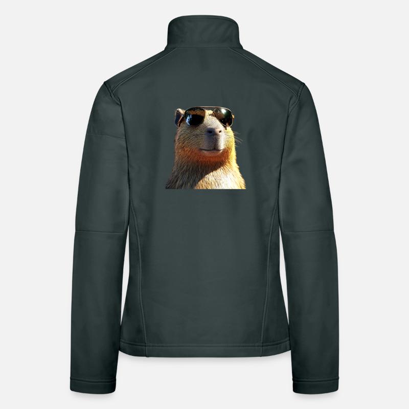 Capybara Be Capy Capybara Funny Capybara Women's Softshell Jacket
