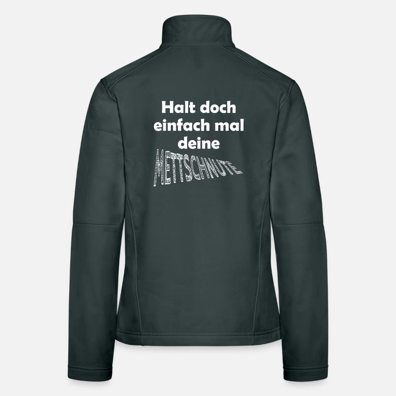Lustiger Spruch Mund halten Frauen Softshelljacke