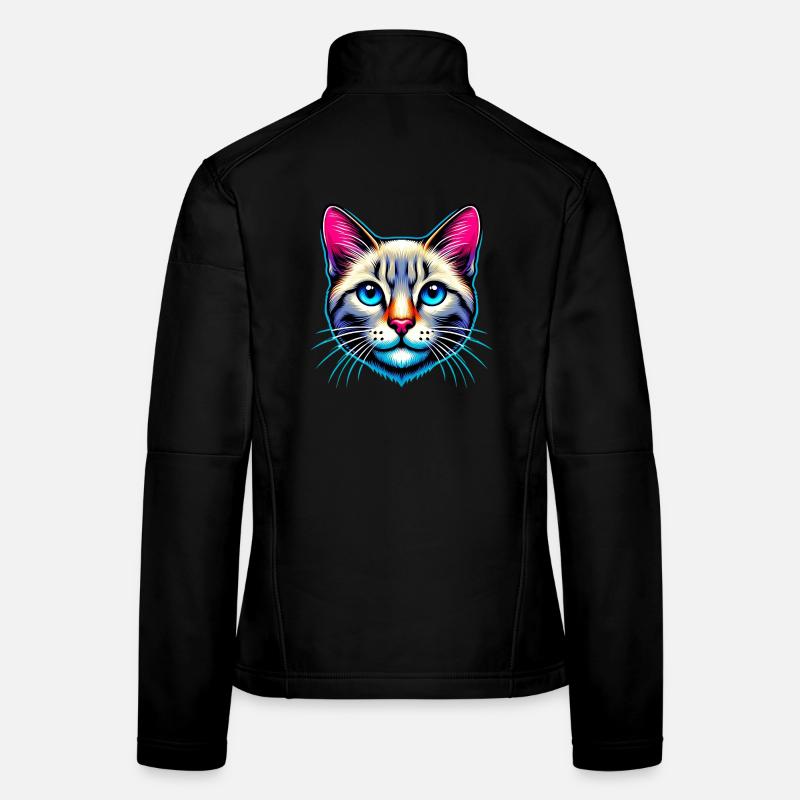 Chat Veste en tissu softshell Femme