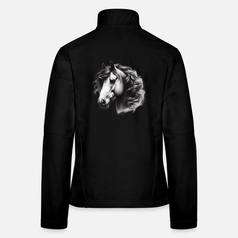 Pferd Frauen Softshelljacke