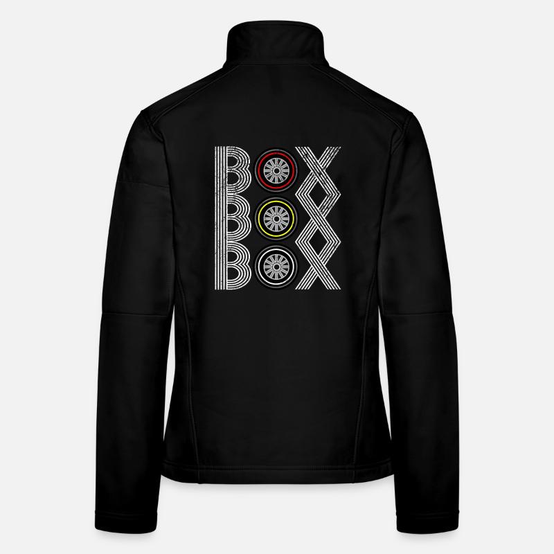 Futuristic abstract pattern with geometric - Women's Softshell Jacket - black