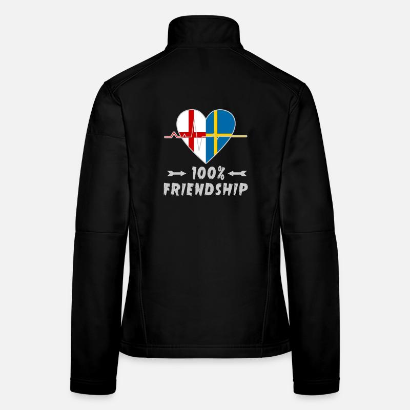 L'Angleterre et la Suède : une amitié à 100 % Veste en tissu softshell Femme