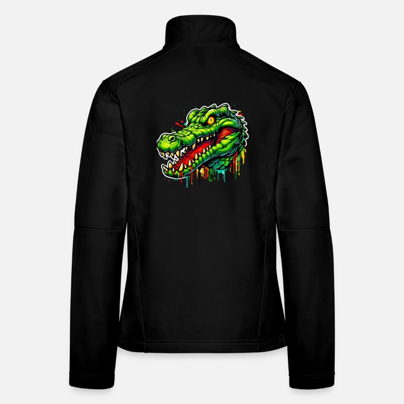 Alligator Crocodile Women's Softshell Jacket