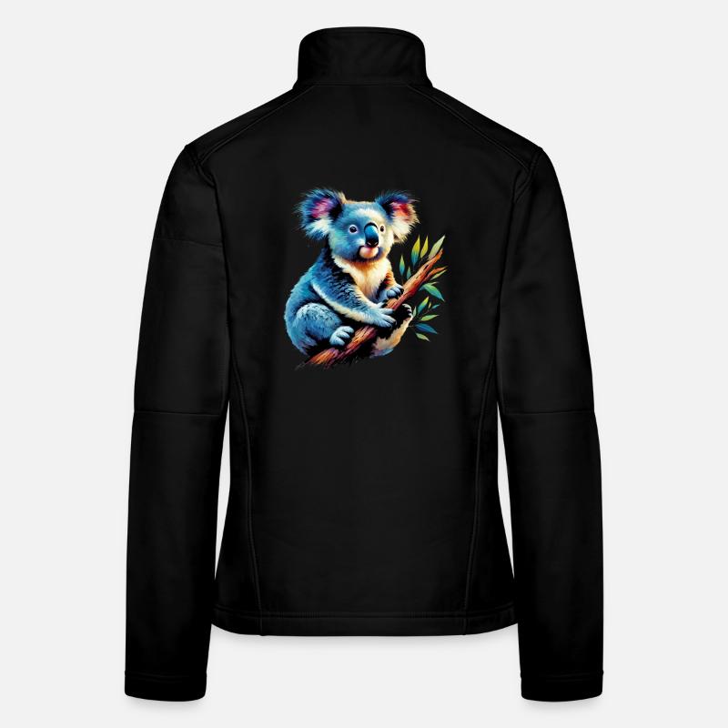 Koala - Frauen Softshelljacke - Schwarz