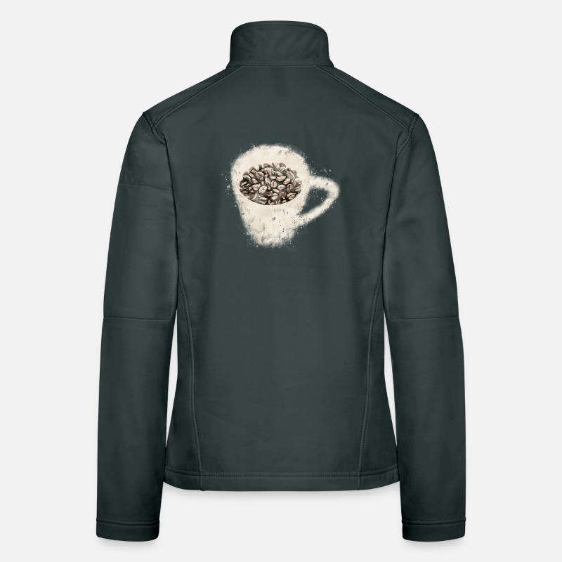 Kaffee Frauen Softshelljacke
