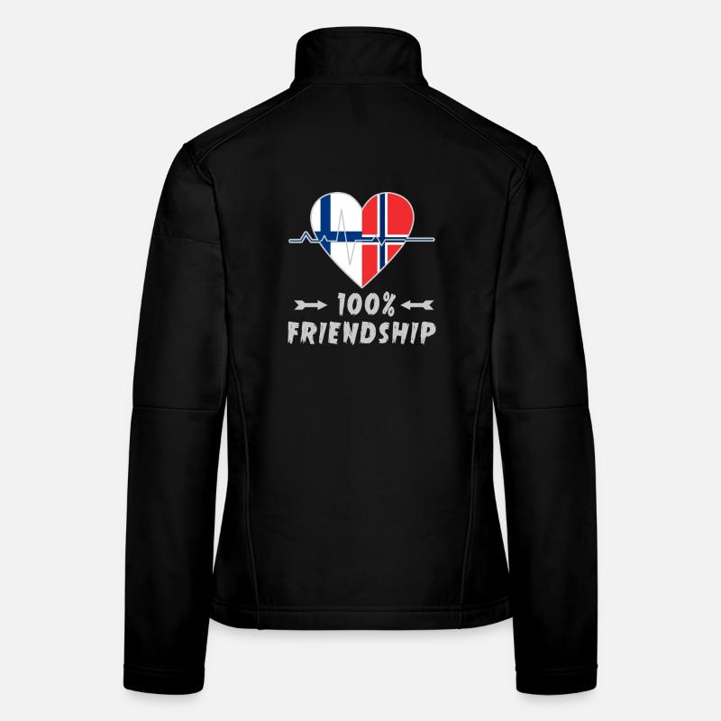 Finnland und Norwegen 100% Freundschaft Frauen Softshelljacke