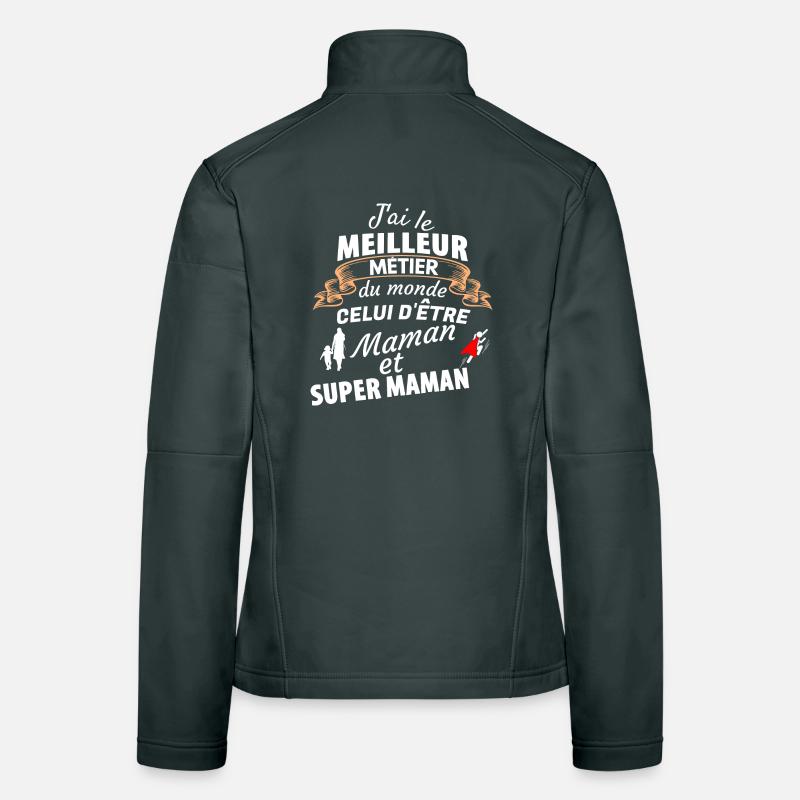 Stolz Mama Superheld Frauen Softshelljacke