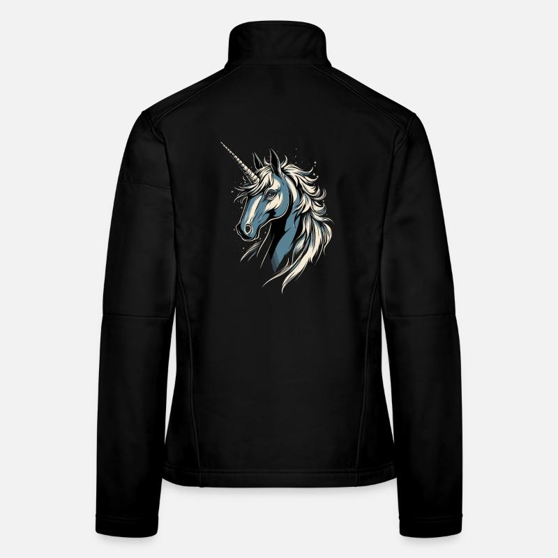 Einhorn Reiterin Ponyhof Pferde Reiten Einhörner Frauen Softshelljacke